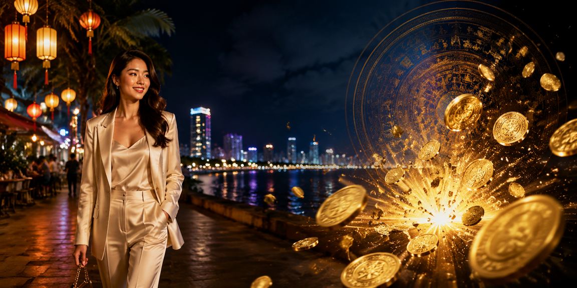 Khung cảnh khu cá cược tại chợ đêm Đà Nẵng
